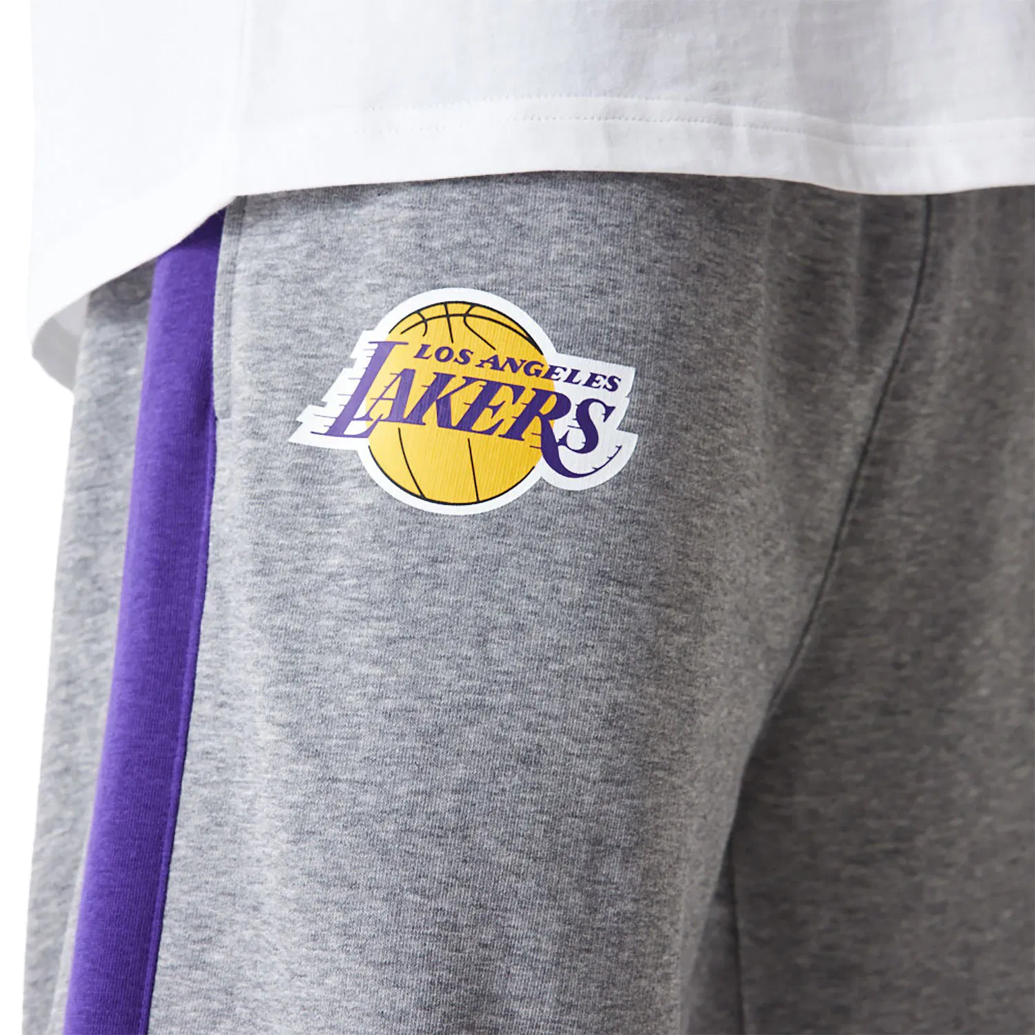 SPODNIE NBA COLOUR BLOCK JOGGER LOS ANGELES LAKERS (60416357) M - obrazek 4