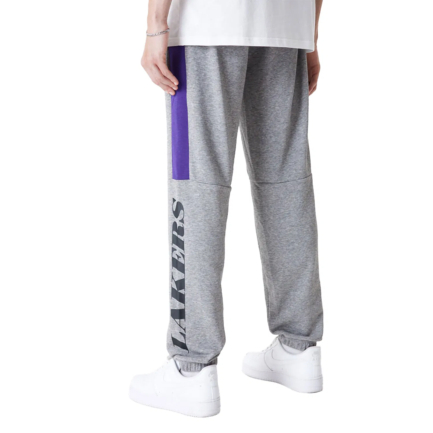 SPODNIE NBA COLOUR BLOCK JOGGER LOS ANGELES LAKERS (60416357) M - obrazek 2