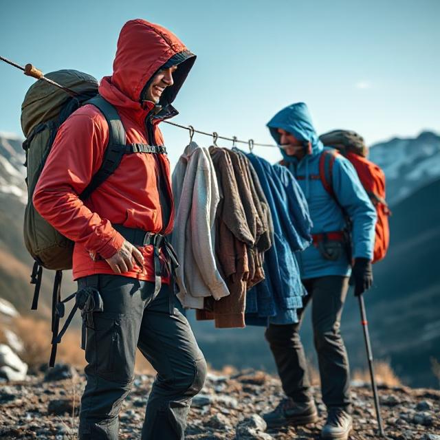 trekking outfit laundry